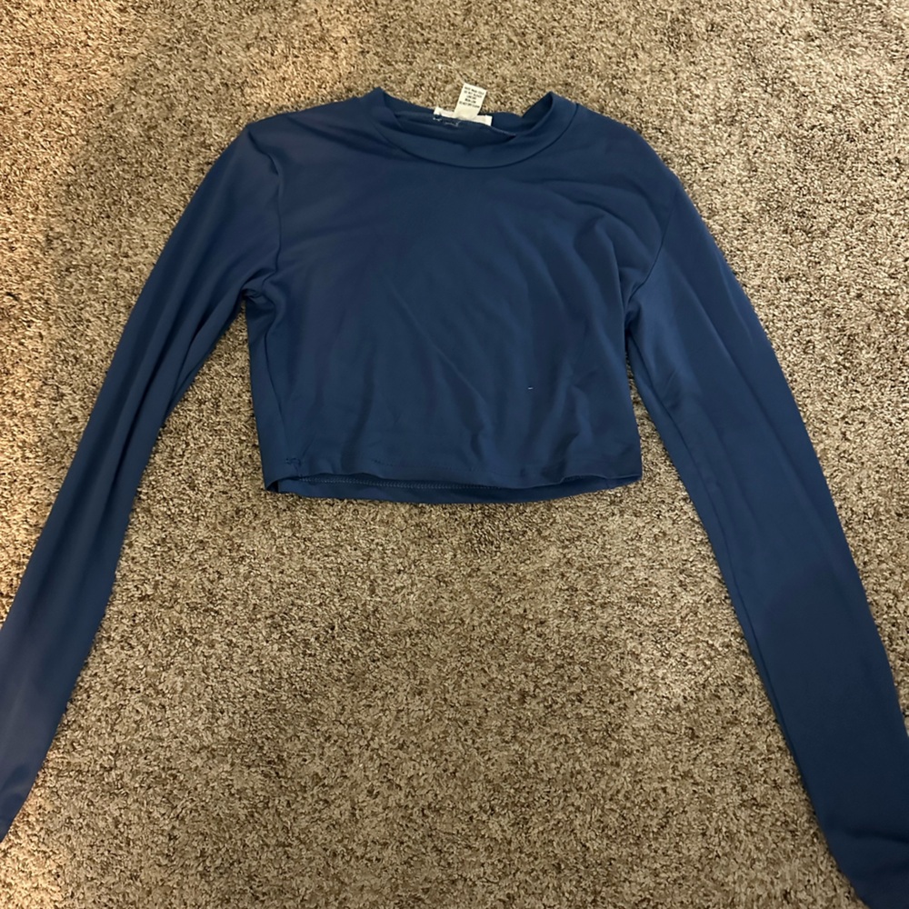 NWOT Blue Long Sleeve Top
